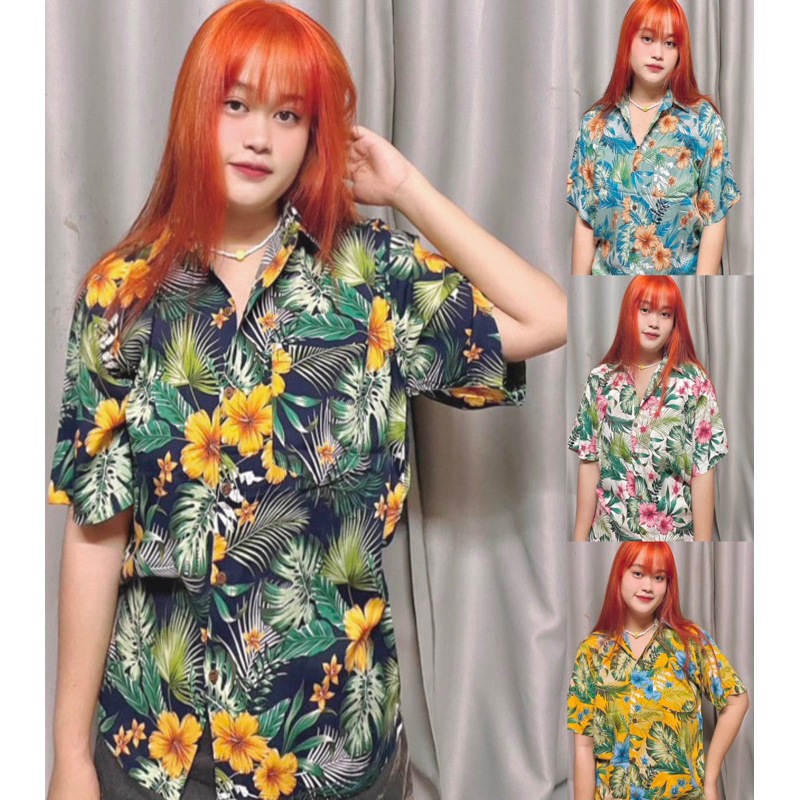 เสื้อฮาวาย ลายดอก ใส่สงกรานต์ ไปทะเล