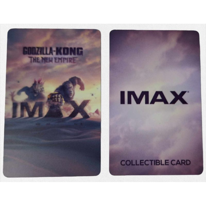 บัตรสะสม บัตรแข็ง IMAX Collectible Card Godzilla x Kong The New Empire ก็อดซิลล่า ปะทะ คอง 2 แท้จาก Major ก็อตซิลล่าภาค2