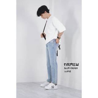 NAMEW Slim Taper Jeans กางเกงยีนส์ทรงสลิมพอดีข้อเท้า