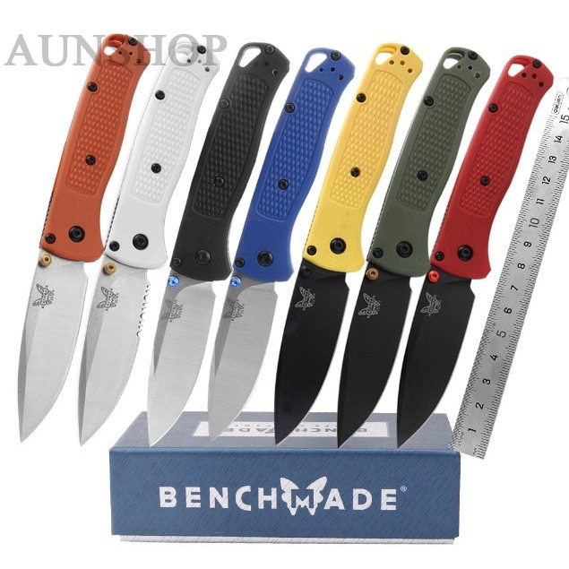 T9 มีดพับ มีดลม BenchMade พกพา เดินป่า แคมป์ปิ้ง ทำอาหาร 6สี 18แบบ สินค้าพร้อมส่ง