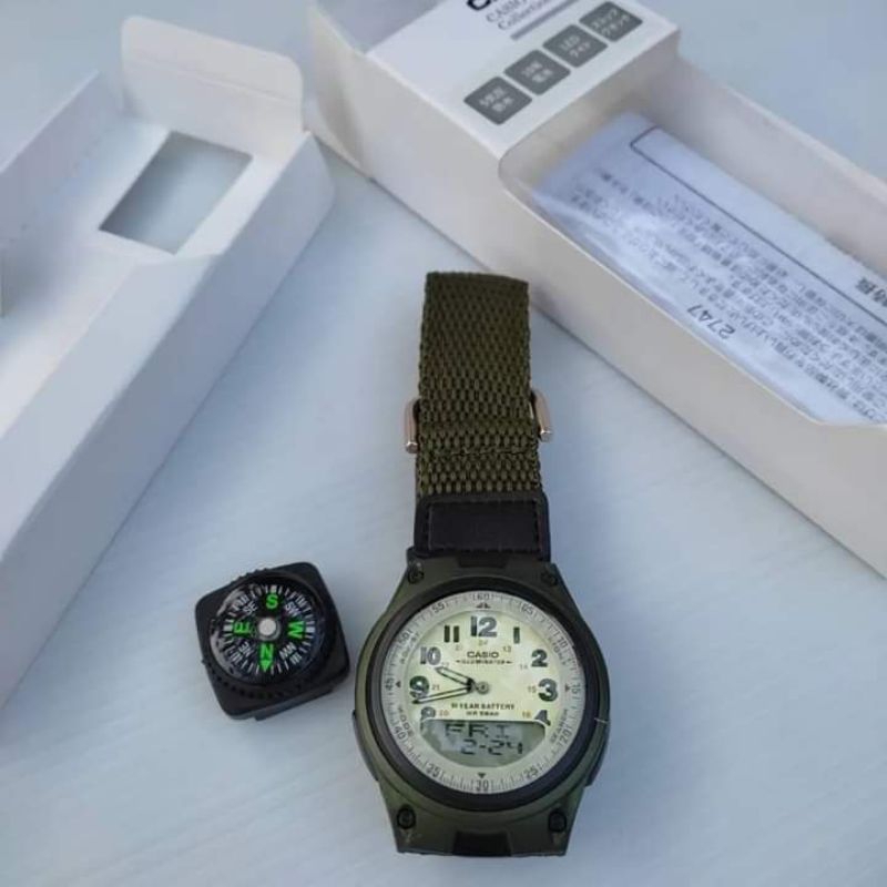 นาฬิกา Casio aw - 80v ชาย มือ1 ของแท้💯 แถมเข็มทิศ 1อัน