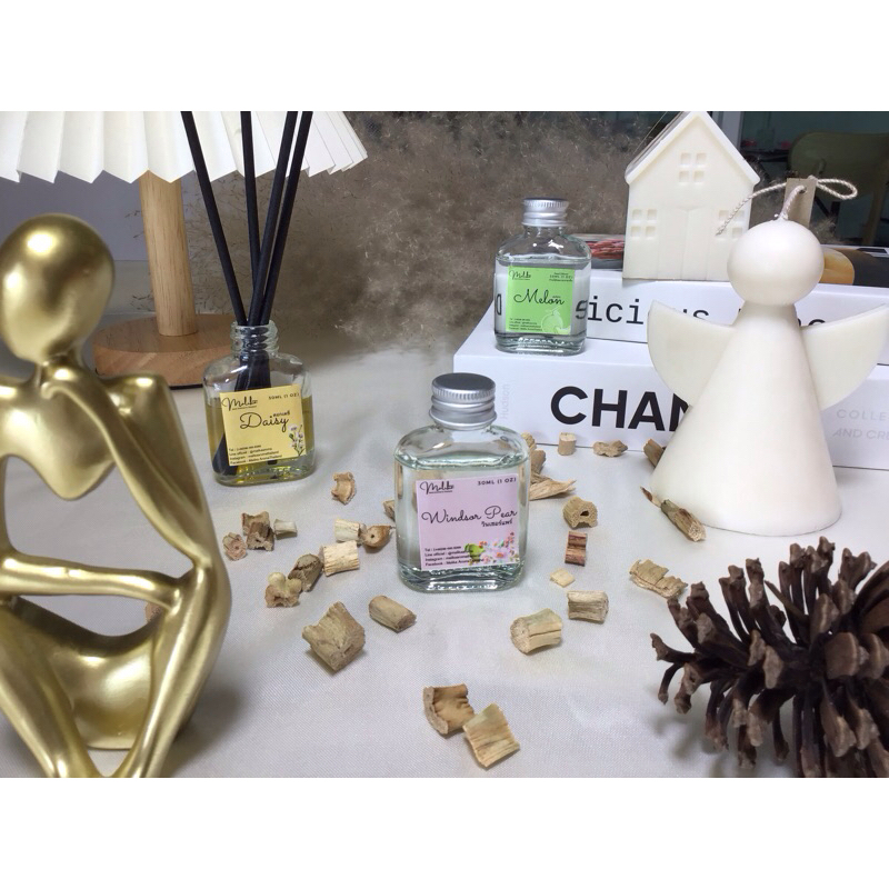 มัลลิกาอโรม่า ก้านไม้หอมปรับอากาศ กลิ่น วินเซอร์แพร์ 30ml. RoomReedDiffuser สร้างบรรยากาศในบ้านให้เหมือนอยู่ในสปา