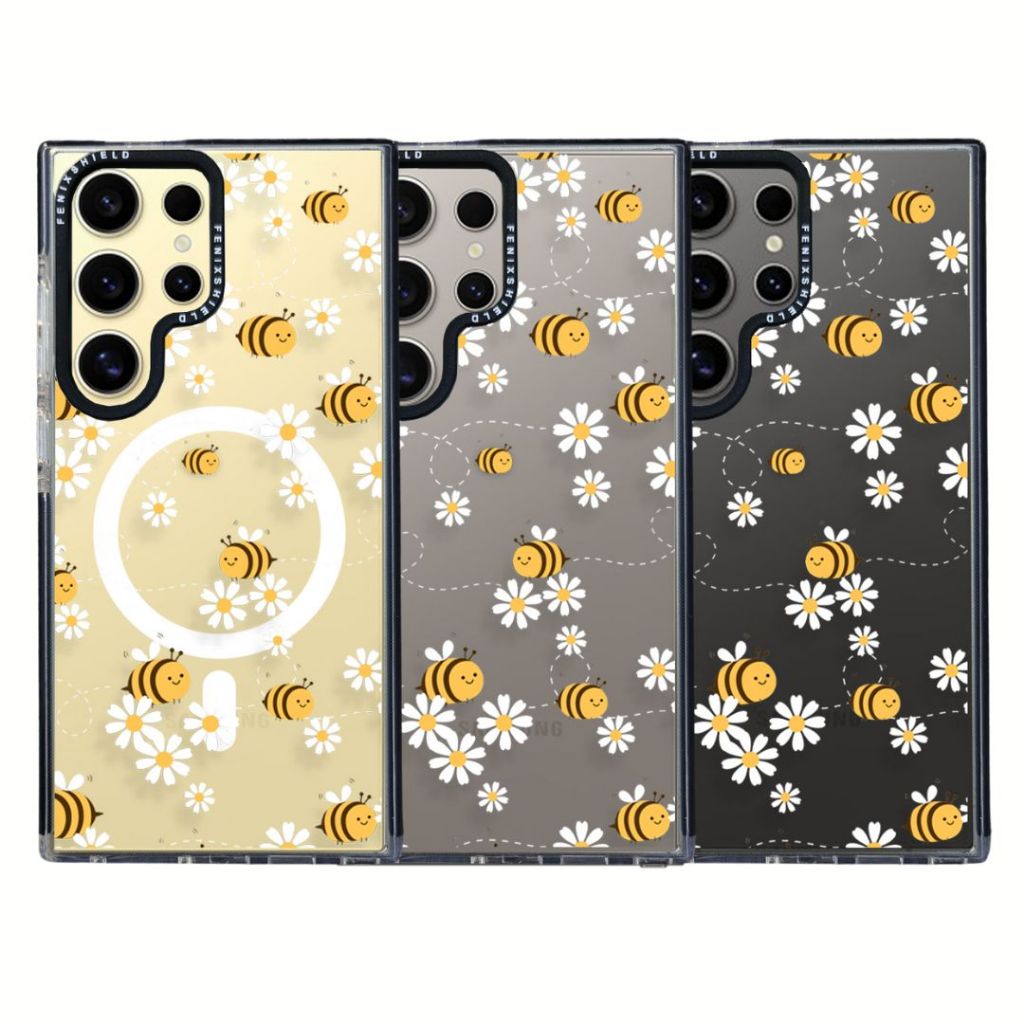 เคส FenixShield – [ FLOWER BEE ] สำหรับ Galaxy S25 / S24 / S23 / S22 / FE / Plus / Ultra ราคา ถูกที่สุด ดีลบีเคเค แกลเลอรีภาพที่ 2