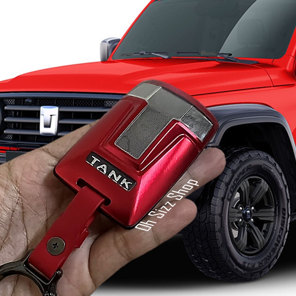 เคสรีโมทรถ TANK 300 TANK 500 GWM วัสดุงานพรีเมียมโลหะอลูมินัมอัลลอย ภายในปกป้อง TPU ใส หน้า หลัง ด้านข้างเคสกันกระแทกด้ว