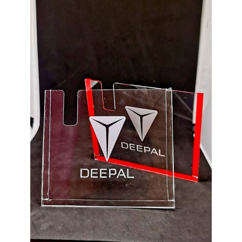 DEEPAL กรอบใส่ป้ายภาษีอะคริลิคใสมีกาวในตัว
