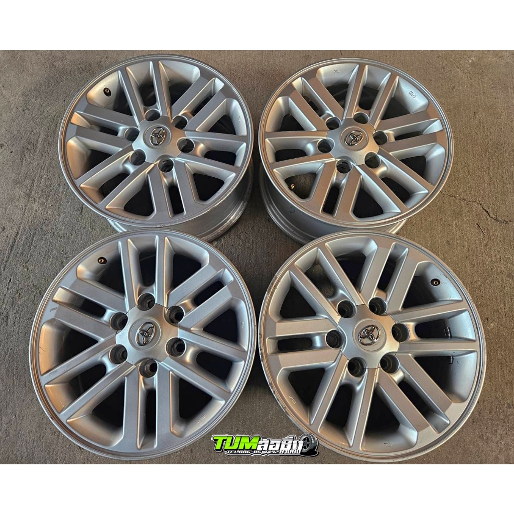 ล้อแม็กซ์  Toyota Hilux Vigo  Champ & Fortuner ก้านตะเกียบ  สีบรอนซ์ ขอบ 17  6 รู 139 ราคาต่อ 1 วง
