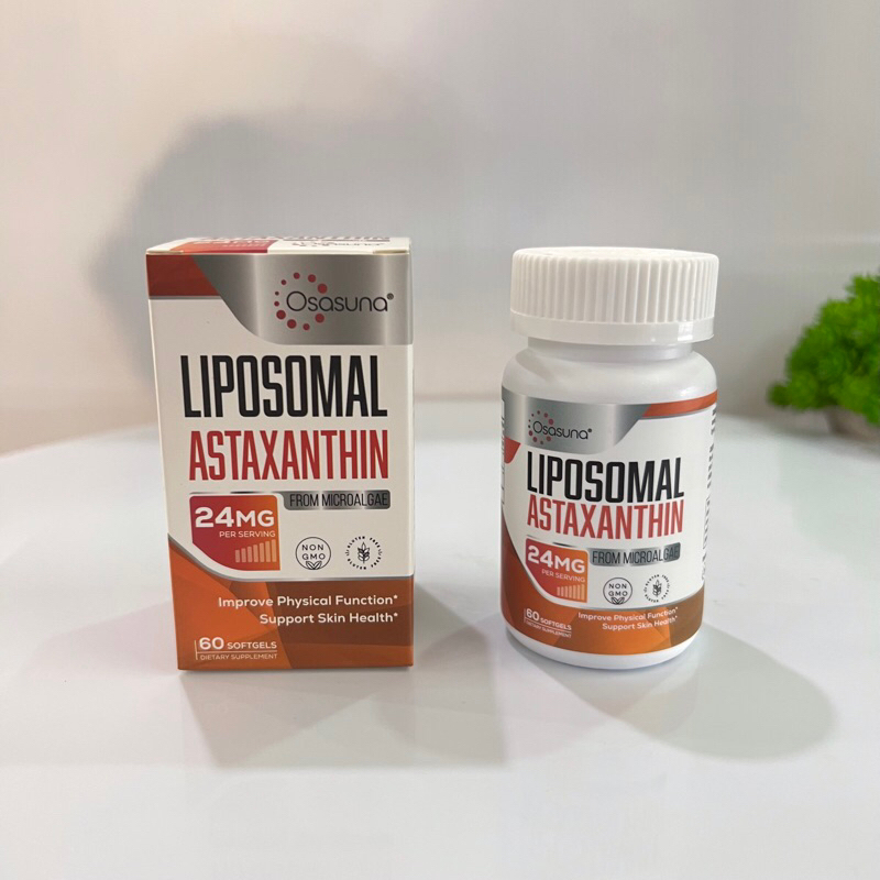 พร้อมส่ง Osasuna Liposomal Astaxanthin 24mg (60เม็ด)