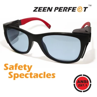 แว่นเซฟตี้ ZEEN PERFECT SG1008 เปลี่ยนเลนส์ได้มีกระบังข้าง ป้องกันตามมาตราฐาน ANSI Z87.1 CE EN166F