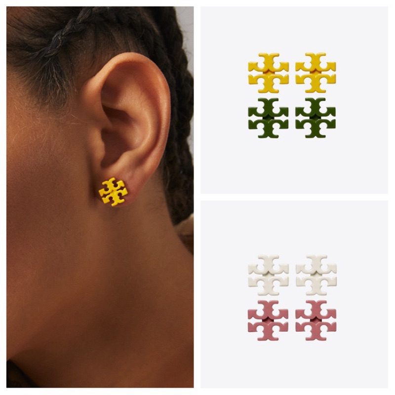 พร้อมส่ง TBต่างหูเคลือบสีแคนดี้น่าร๊ากน้ำหนักเบา【high-quality】