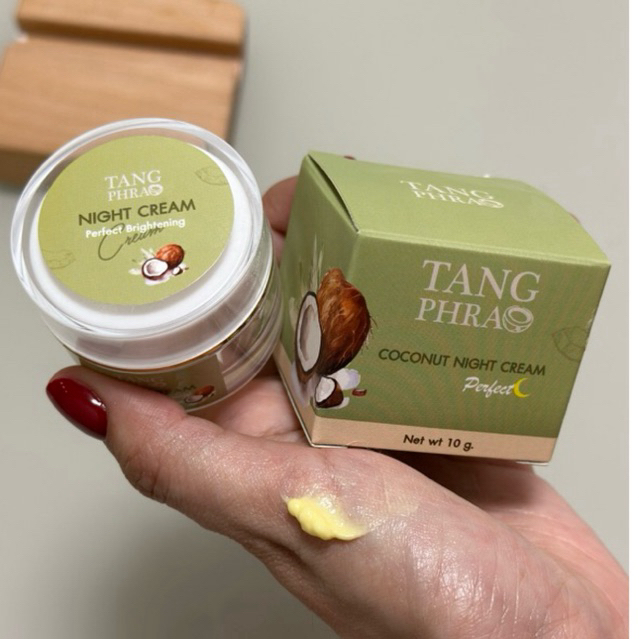 ไนท์ครีมทางพร้าว  ลดสิว ฝ้า กระ บำรุงผิวหน้า(3)