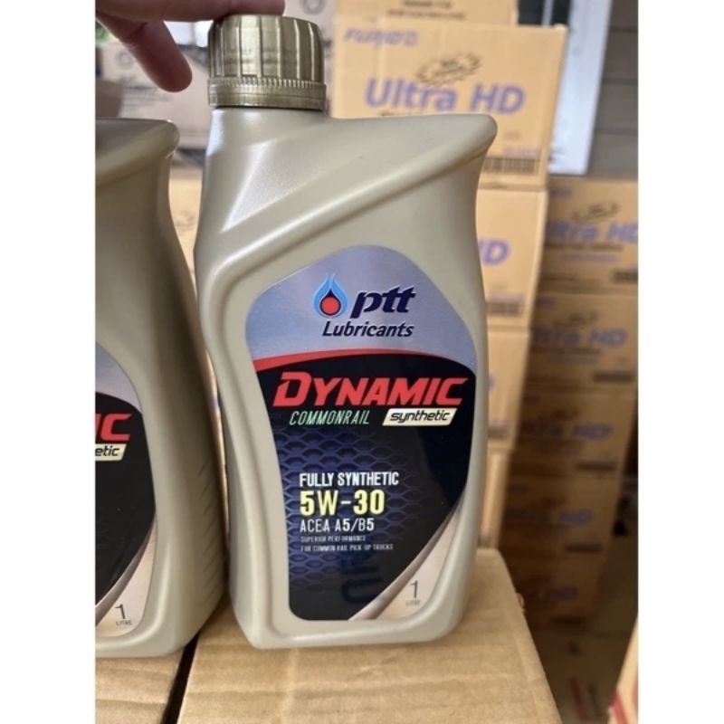 0น้ำมันเครื่อง ดีเซล ปตท Ptt dynamic commonrail synthetic สังเคราะห์ 100% sae 5w-30 หรือ 5w-40 ขนาด 