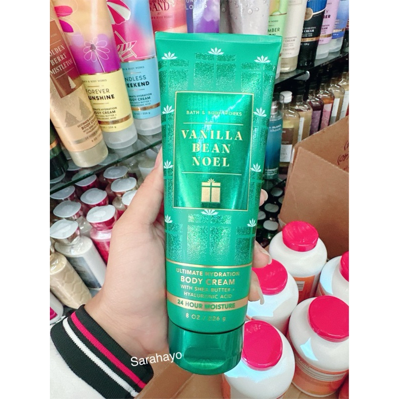 Bath & Body Works Vanilla Bean Noel Ultra Shea Body Cream 226g. ของแท้
