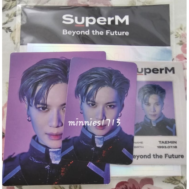 Taemin SuperM Photocard, ID card, Sticker (โฟโต้การ์ด ไอดีการ์ด สติ๊กเก้อร์ แทมิน)