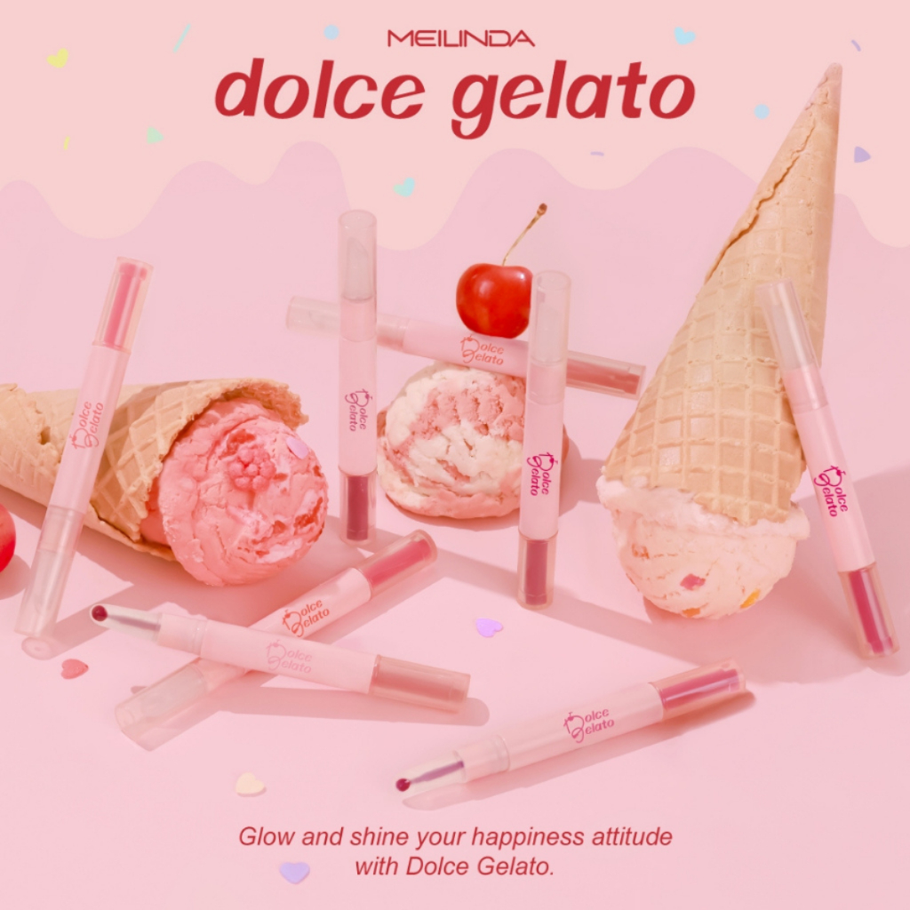 Meilinda Dolce Gelato ลิปกลอส (MC2075)