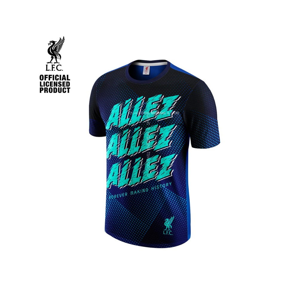 เสื้อคอกลมแขนสั้น Liverpool รุ่น HG039สีน้ำเงิน