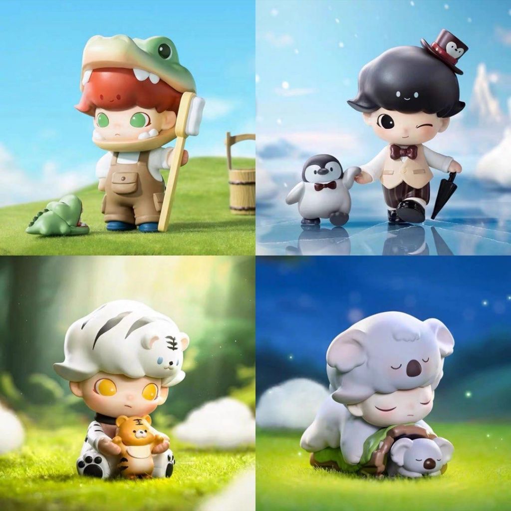 POP MART DIMOO Animal Kingdom Series Figures ดีมู่ ของแท้ กล่องสุ่ม ฟิกเกอร์ โมเดล Blind box