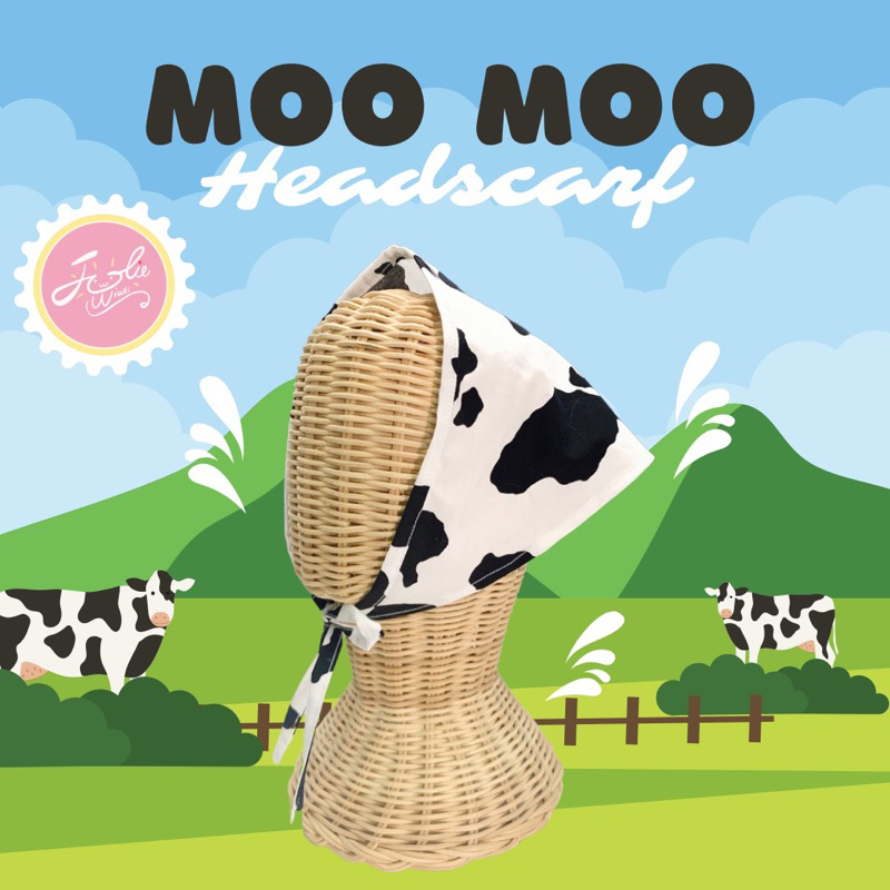 Jolie Wiwii ผ้าโพกผมแบบมีเชือกผูก ผ้าคอตตอนลายดอกไม้ ลายน่ารัก สไตล์เกาหลี - รูปที่ 2