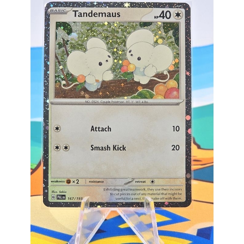 Pokemon Card "Tandemaus Holo 167/193" ENG PAL