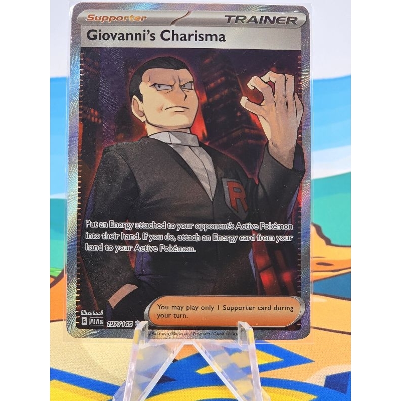 Pokemon Card "Giovanni's Charisma 197/165" ENG 151