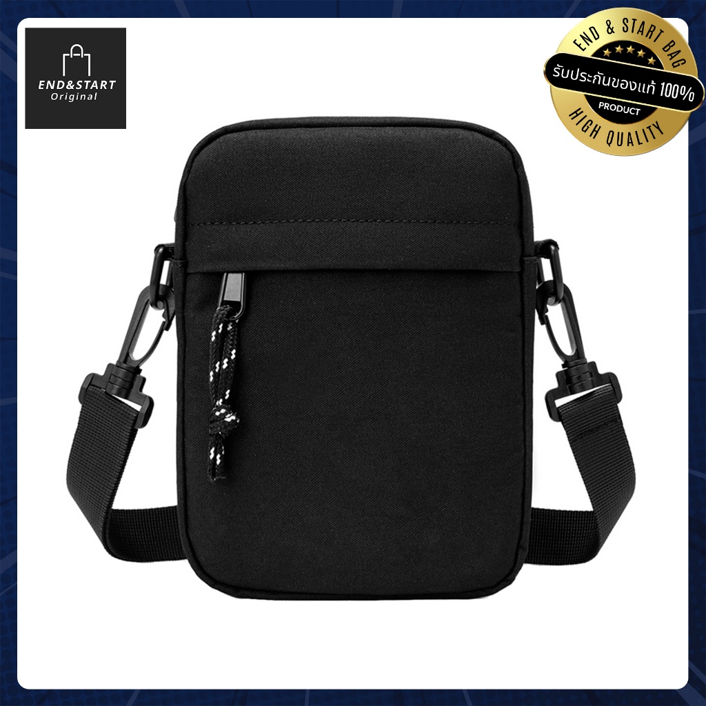 BAGB044 กระเป๋า END&START กระเป๋าสะพายข้าง ทรงตั้ง ผ้าไนลอนคุณภาพดี กันน้ำ พร้อมซิปปิดคู่ กันรอย