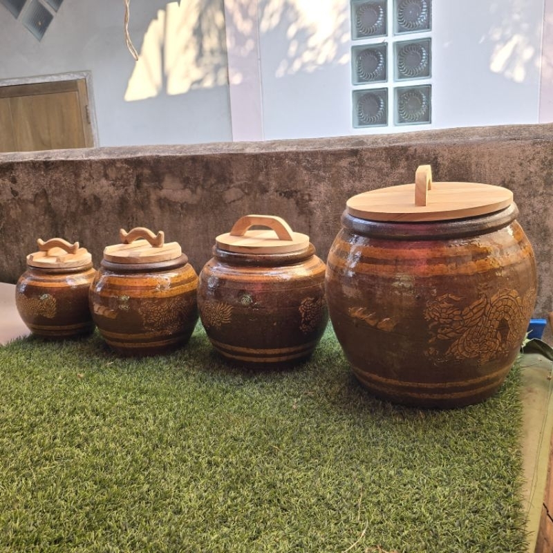 โอ่งมังกร + ฝาปิดของ ขนาด Ss-4.5  S-5 M-6 L-7  นิ้ว - รูปที่ 5