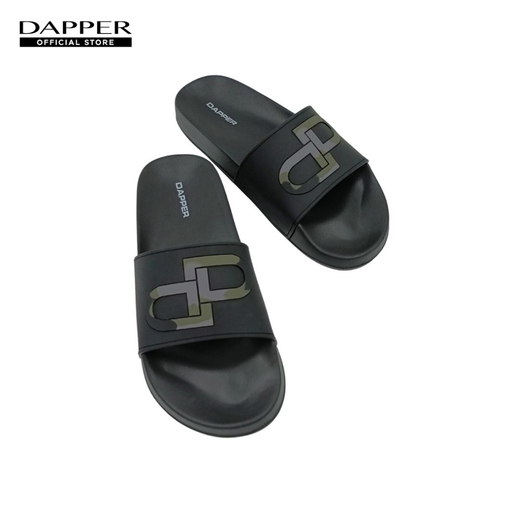 DAPPER รองเท้าแตะ DP Icon Camo Embossed Pool Slide Sandals สีดำ (HSP/BK/1678SL2)