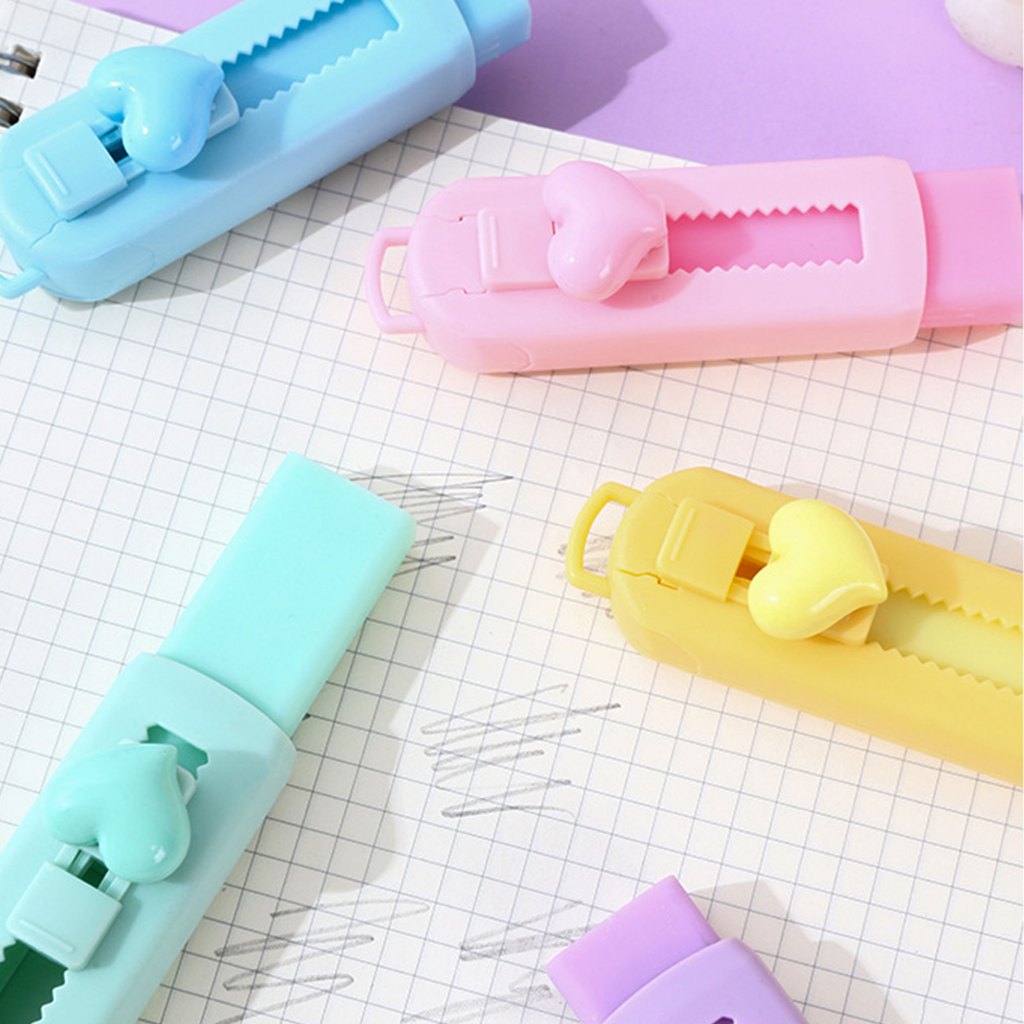 Bacon - ยางลบ แบบแท่ง เปลียนไส้ได้ สีพาสเทล ยางลบดินสอ