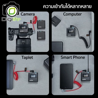 ลดล้างสต๊อก - Godox Microphone Virso M2 Wireless Microphone 2.4GHz สำหรับ Camera Smartphone Tablets & Laptop / Digilife