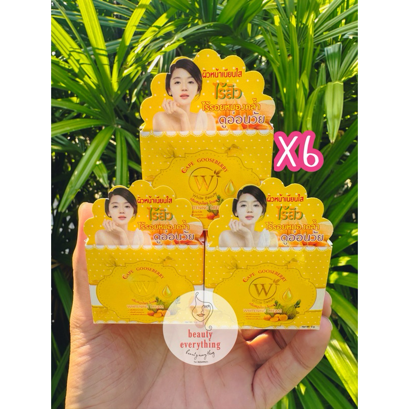 ครีมไวท์บิวตี้สูตรเคปกูสเบอร์รี่(6กล่อง) ราคาถูก Shopee Lazada