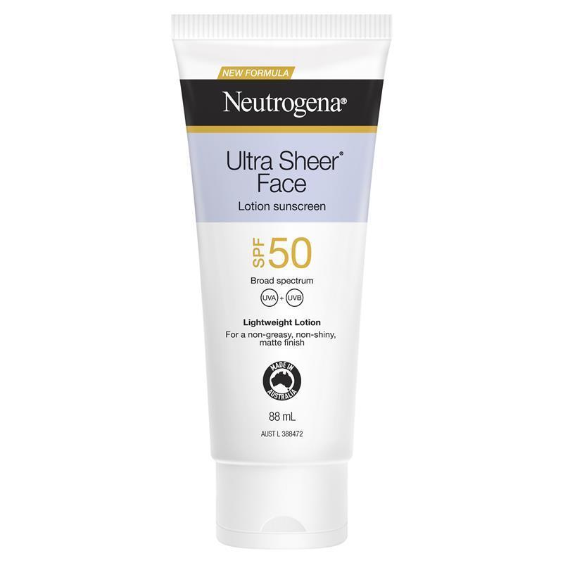 ครีมกันแดด Neutrogena Ultra Sheer Face Lotion SPF 50