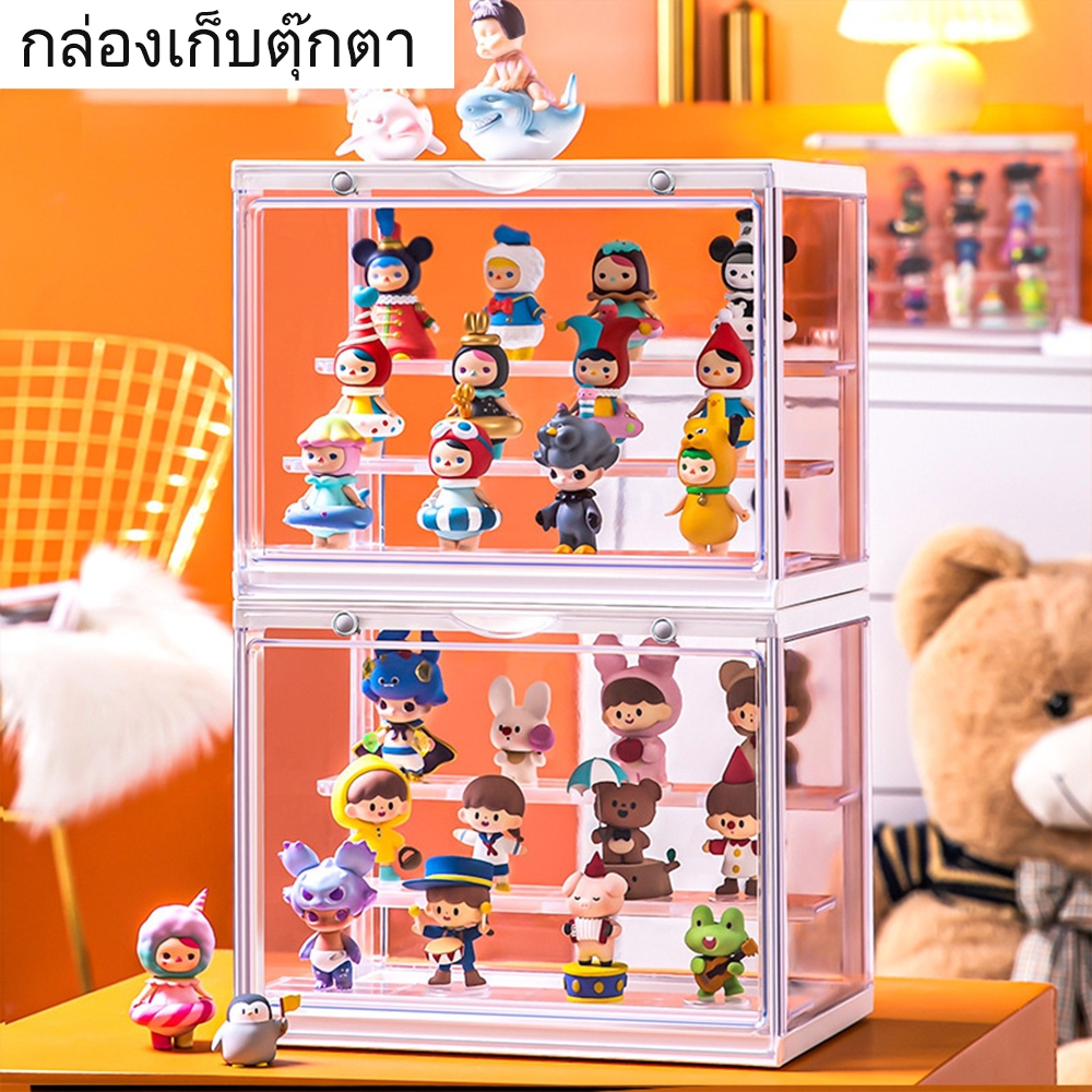 กล่องใส่โมเดล ตู้โชว์โมเดล กล่องใส่ art toy ของแต่งห้อง ทันสมัยและเรียบง่าย ความจุขนาดใหญ่ กล่องอะคริลิค