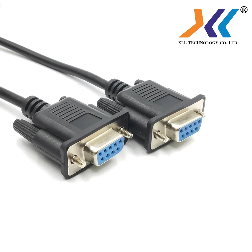 สาย DB9 rs232 9pin สายต่อตรง เมีย-เมีย (Female-Female) ยาว 1.5 เมตร - 5 เมตร