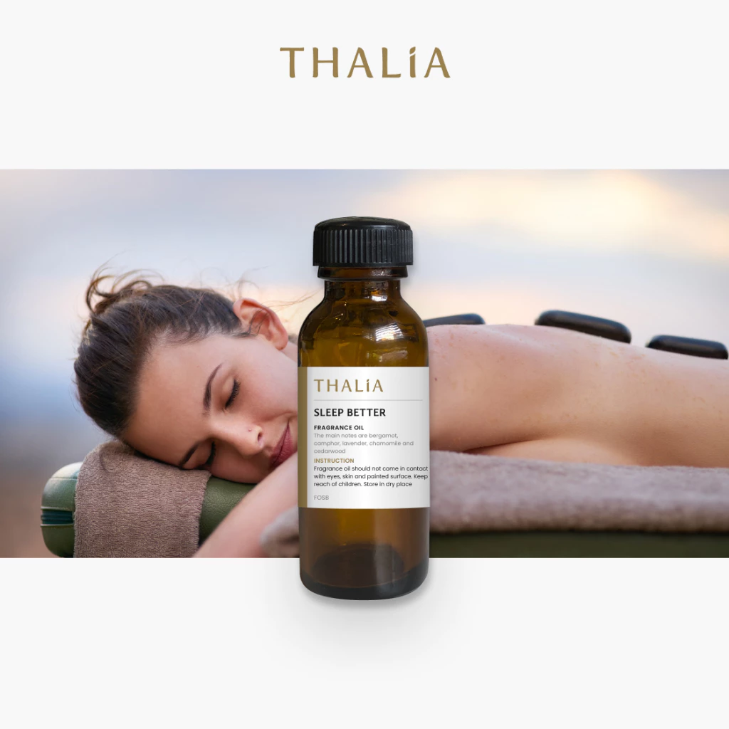 หัวน้ำหอมFragrance oil กลิ่น SLEEP BETTER (กลิ่นช่วยในการนอนหลับ) กลิ่นสปา อโรม่า