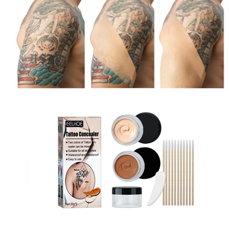 คอนซีลเลอร์ ปกปิดรอยสัก ลบรอยสัก  รอยแผลเป็น  ผิวไม่สม่ําเสมอ รองพื้นกันน้ํากันเหงื่อ  คอนซีลเลอร์ร่