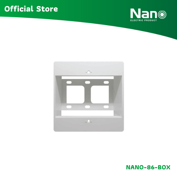 NANO กล่องลอยขอบเหลี่ยมจตุรัส ขนาด 86 x 86 มิล (1 ชิ้น) รุ่น Classis series NANO-86-BOX