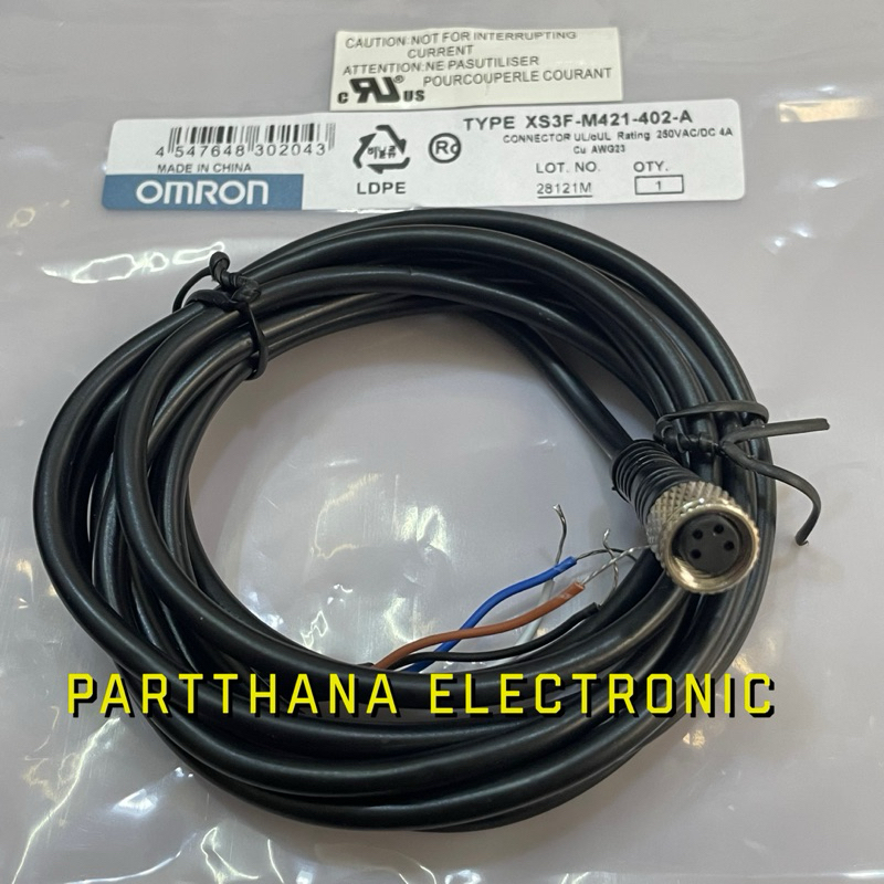 XS3F-M421-402-A สายเซนเซอร์ ยาว 2M พร้อมส่งในไทย