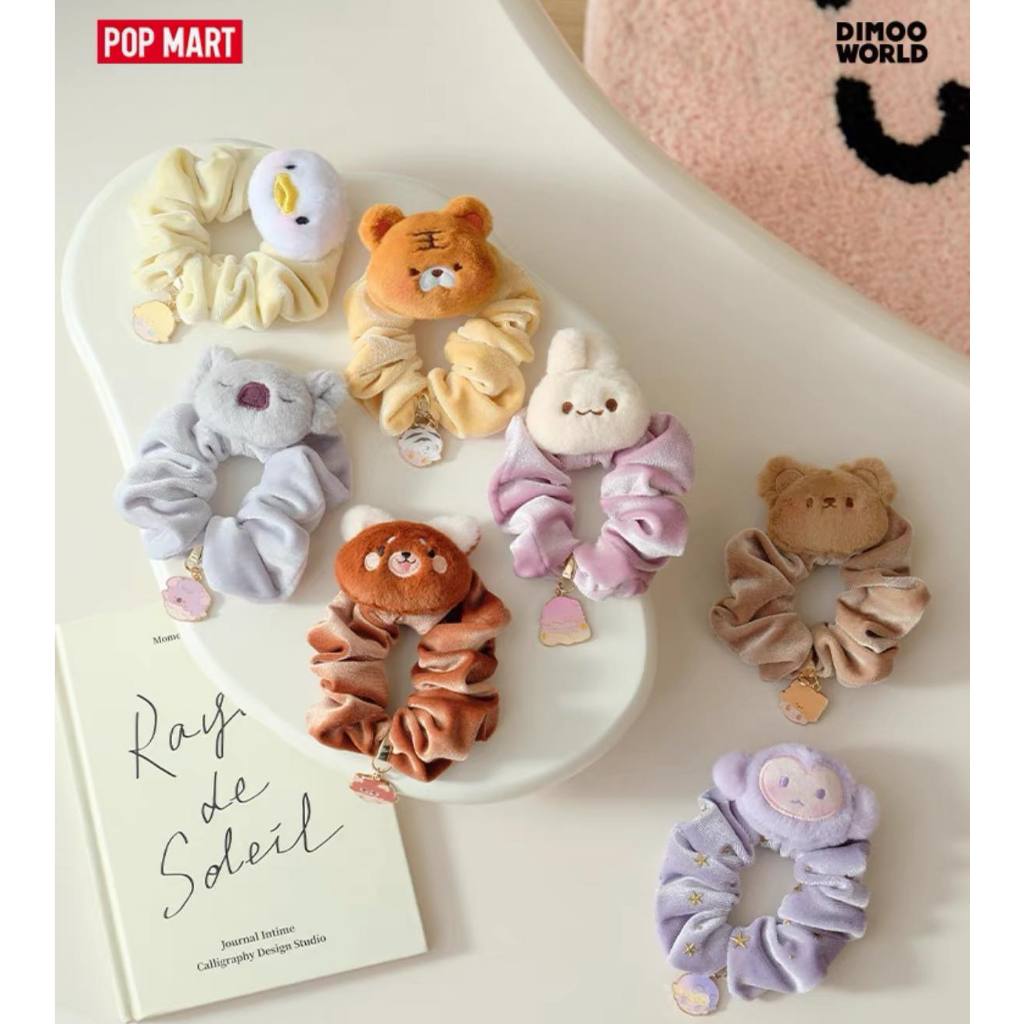 พร้อมส่งในไทย ยางมัดผม Dimoo Animal Kingdom กล่องจุ่ม ลุ้นซี ของแท้ออก Shop