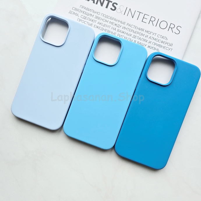 i7-17Promax เคสซิลิโคน Silicone Case สีฟ้าอ่อน สีท้องฟ้า สีบลูพลู พร้อมส่ง