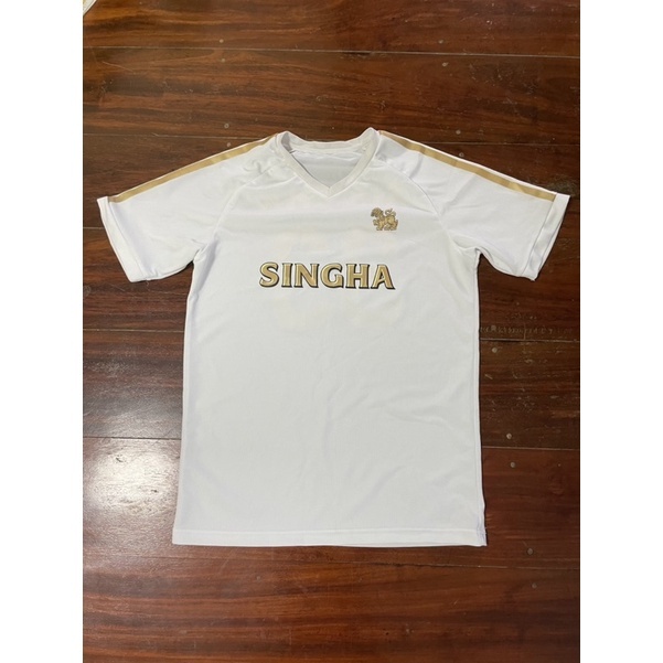 เสื้อยืดคอกลม เสื้อบอล สิงห์ Singha  76-2