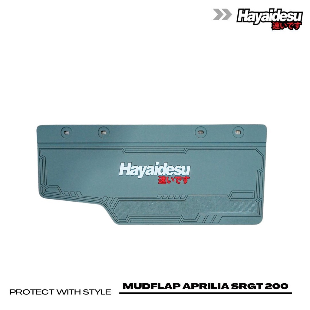 (โค้ด MOAUGL1 ลดสูงสุด 50.)ยางกันโคลน Hayaidesu Aprilia SR GT200 แผ่นกันโคลน ซิลิโคนยาง - รูปที่ 2