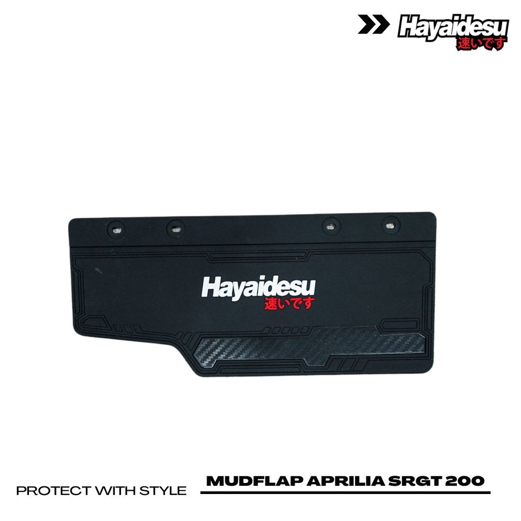 (โค้ด MOAUGL1 ลดสูงสุด 50.)ยางกันโคลน Hayaidesu Aprilia SR GT200 แผ่นกันโคลน ซิลิโคนยาง - รูปที่ 3