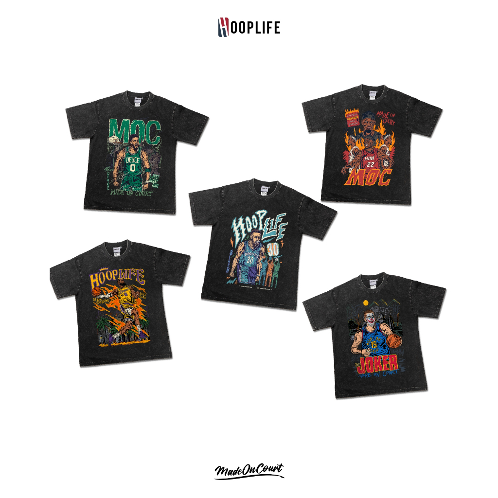 เสื้อยืดโอเวอร์ไซส์ เสื้อยืดแนวสตรีท HoopLife MOC Oversized Tee Collection