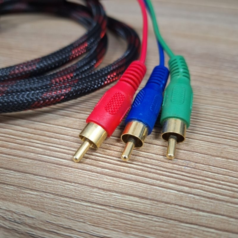 HDMI Male to 3 RCA RGB Audio Video AV Component Cable Lead 1.5m (สินค้าไม่รับประกัน)