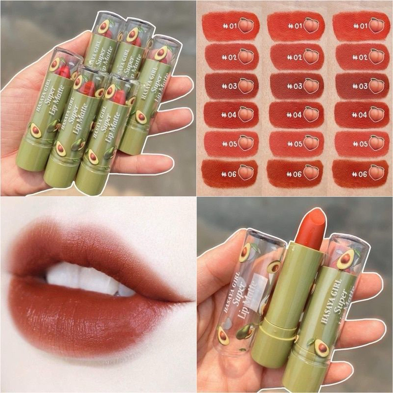 ลิปอโวคาโด้ HASAYA GIRL LIP MATTE & LIP BALM ลิปมันบำรุงริมฝีปาก ลิปเนื้อแมท ลิปบาล์มเปลี่ยนสี