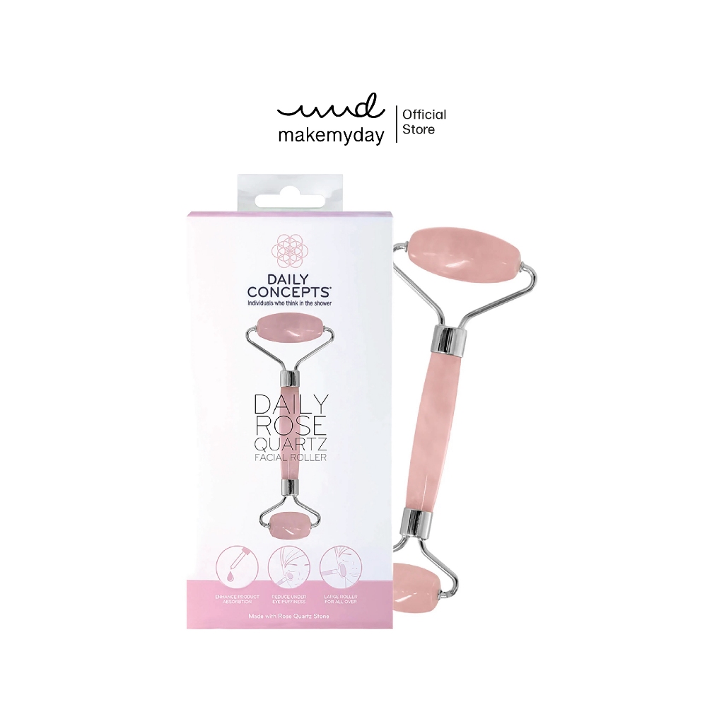 Daily Concepts - ลูกกลิ้งหินโรสควอตซ์นวดหน้า (DAILY ROSE QUARTZ FACIAL ROLLER)