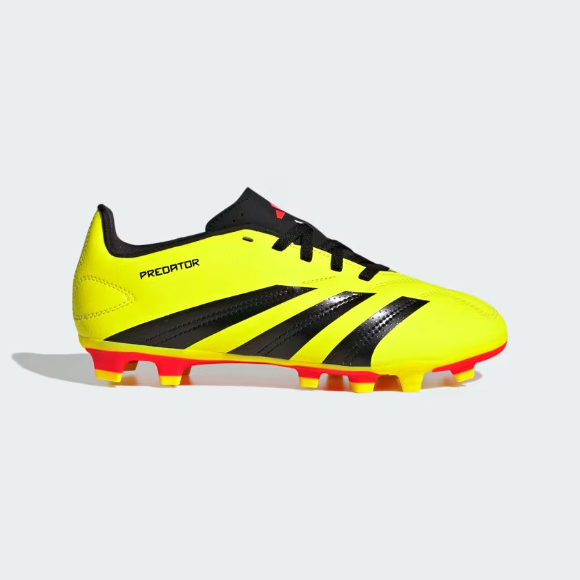 Adidas รองเท้าฟุตบอลเด็ก / สตั๊ด Preator Club FxG J | Team Solar Yellow 2 / Core Black / Solar Red ( IG5426 )