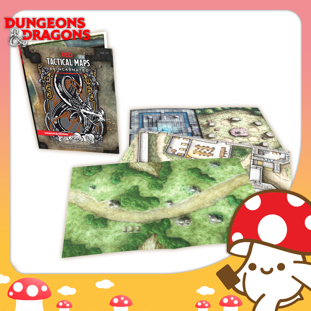 D&D : Tactical Maps Reincarnated ชุดแผนที่เกมคละลาย จาก Kinoko Card Game Shop | Dungeons Dragons DND Book TRPG
