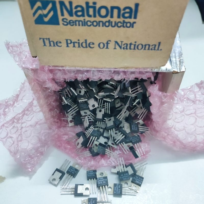100 ชิ้น LM340T12, LM7812, 7812 Regular 12v.