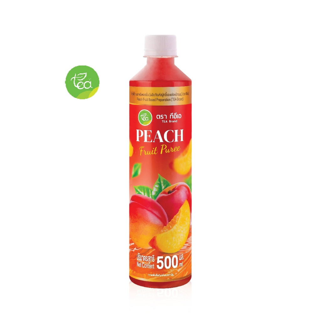 ทีอีเอ ไซรัปพีช เพียวเร่ ผสมเนื้อผลไม้เข้มข้น Peach Fruit