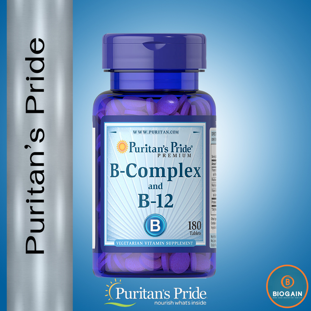 Puritan's Pride Vitamin B-Complex And Vitamin B-12 / 180 Tablets